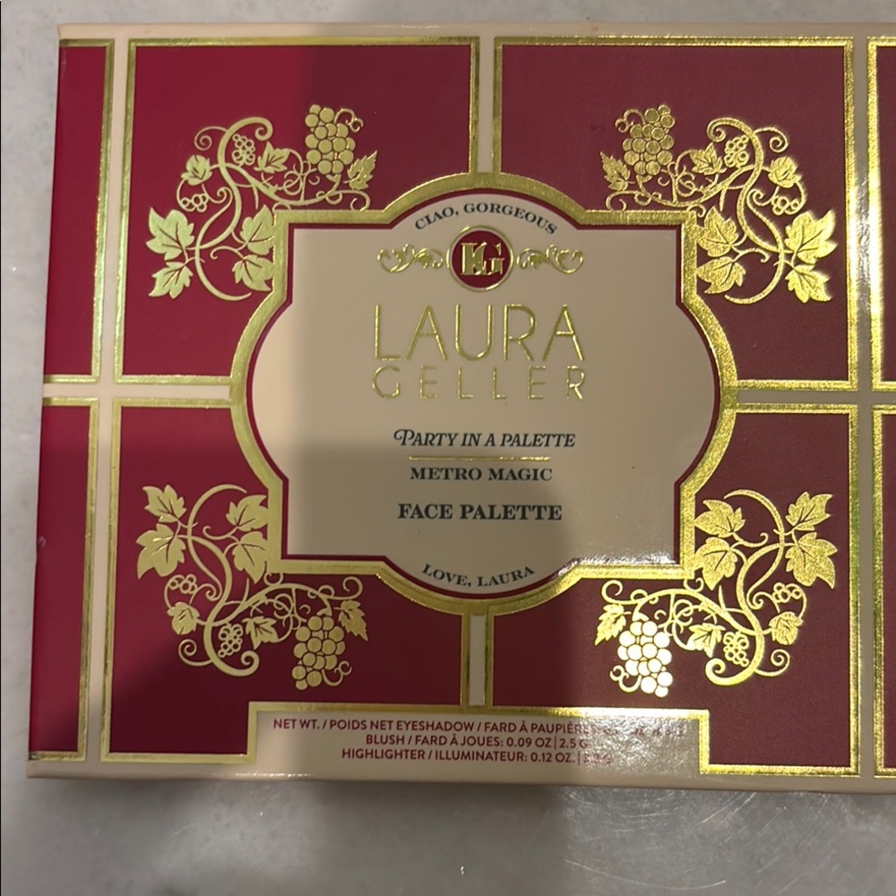 Laura Geller Party in a palette face palette shadow, blush & highlighter